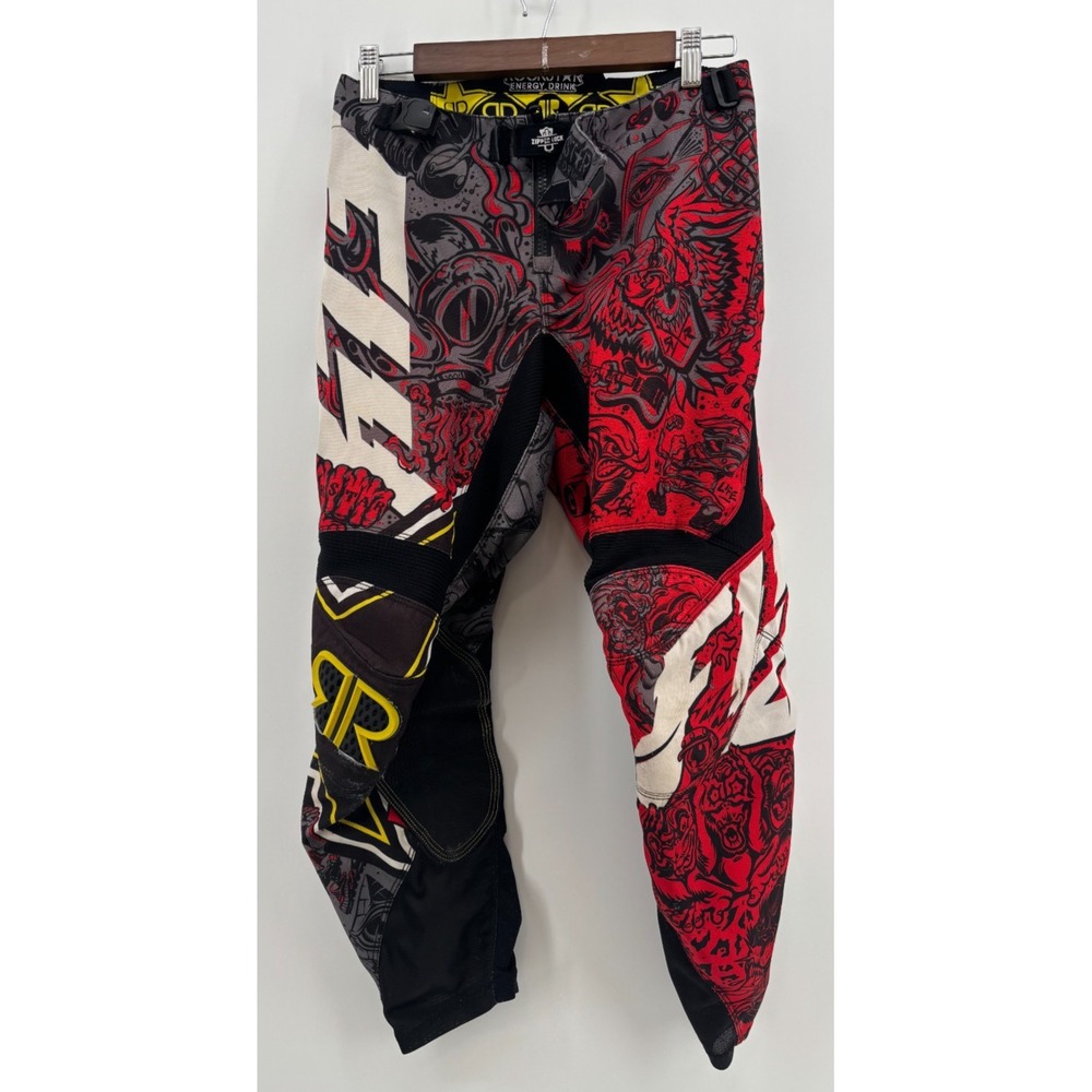 Fly Racing x Rockstar Energy Motocross Riding Pants Boys Multicolor 29x26